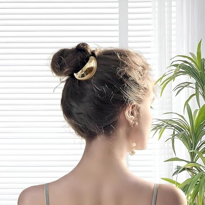 Hair Accessories - Secure Your Style with Elastic Metal Hair Ties, Perfect Ponytail Cuffs for Women, Easy to Use and Durable for Daily Wear and Special Occasions (Model4) - Image 2